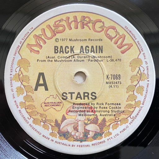 Stars – Back Again (LP, Vinyl Record Album)