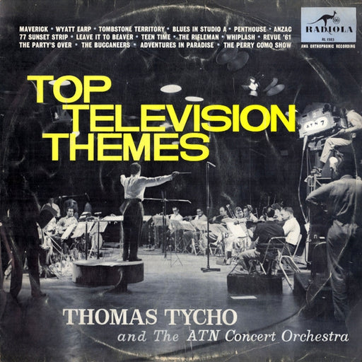 The ATN Concert Orchestra, The Revue 20, Tommy Tycho – Top Television Themes (LP, Vinyl Record Album)