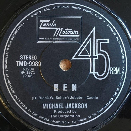 Michael Jackson – Ben (LP, Vinyl Record Album)