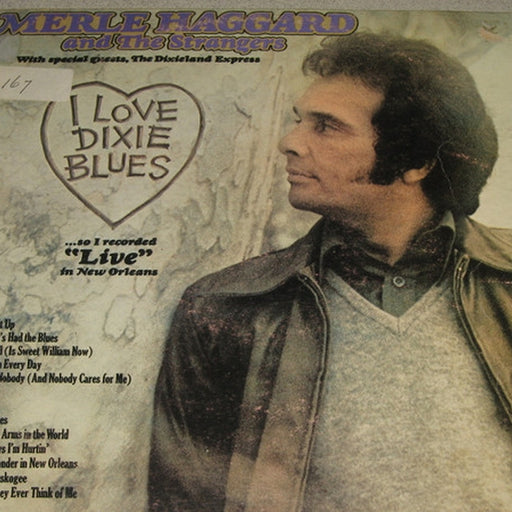 Merle Haggard, The Strangers – I Love Dixie Blues ... So I Recorded "Live" In New Orleans (LP, Vinyl Record Album)