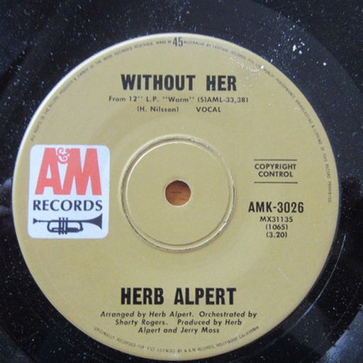 Herb Alpert & The Tijuana Brass – Without Her/Sandbox (LP, Vinyl Record Album)