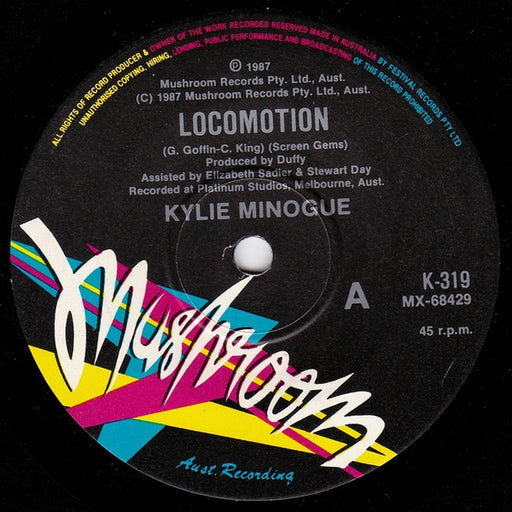 Kylie Minogue – Locomotion (LP, Vinyl Record Album)