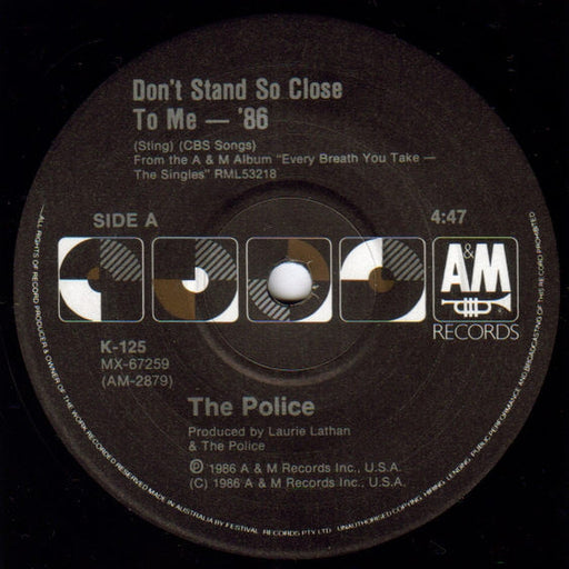 The Police – Don't Stand So Close To Me - '86 (LP, Vinyl Record Album)