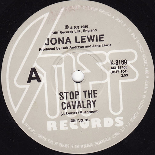 Jona Lewie – Stop The Cavalry (LP, Vinyl Record Album)