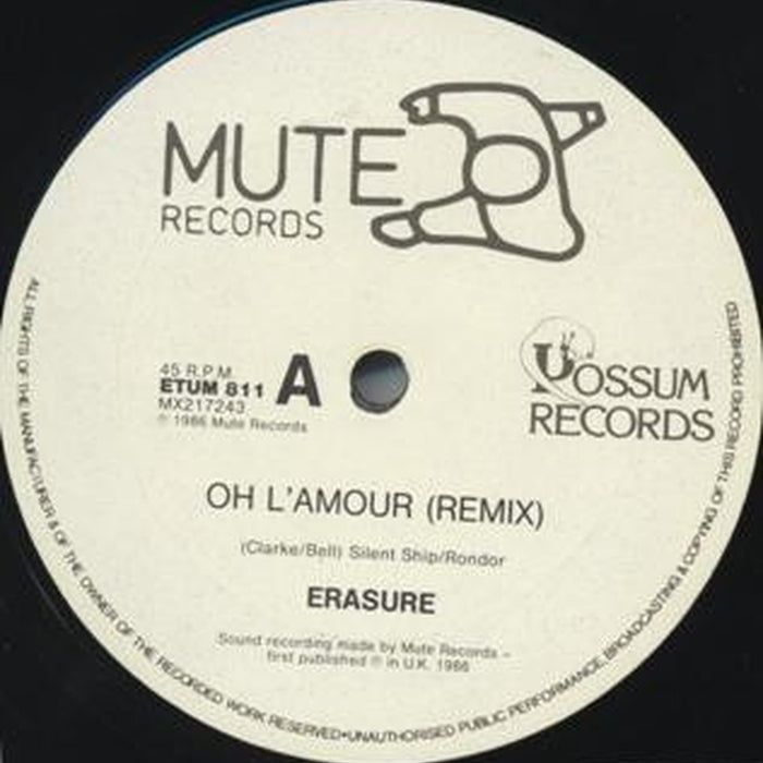 Erasure – Oh L'Amour (LP, Vinyl Record Album)