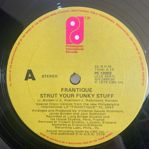 Frantique – Strut Your Funky Stuff (LP, Vinyl Record Album)