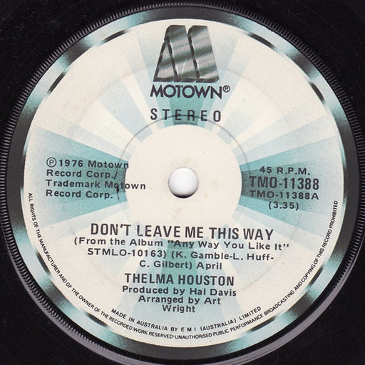 Thelma Houston – Don't Leave Me This Way (LP, Vinyl Record Album)