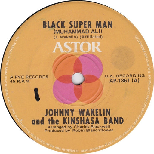 Johnny Wakelin & The Kinshasa Band – Black Super Man (Muhammad Ali) (LP, Vinyl Record Album)