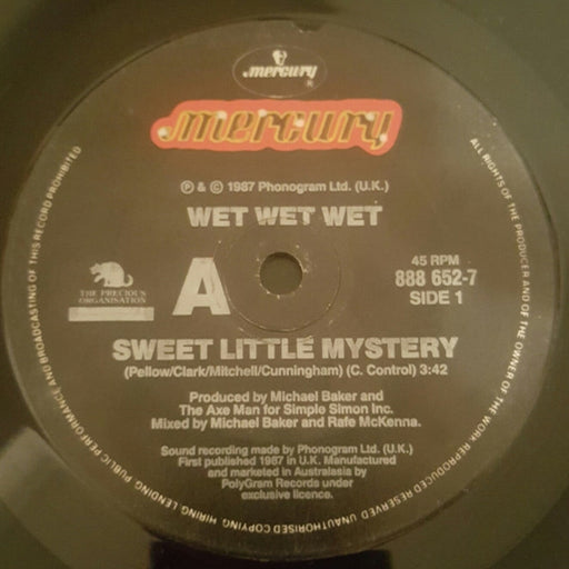 Wet Wet Wet – Sweet Little Mystery (LP, Vinyl Record Album)
