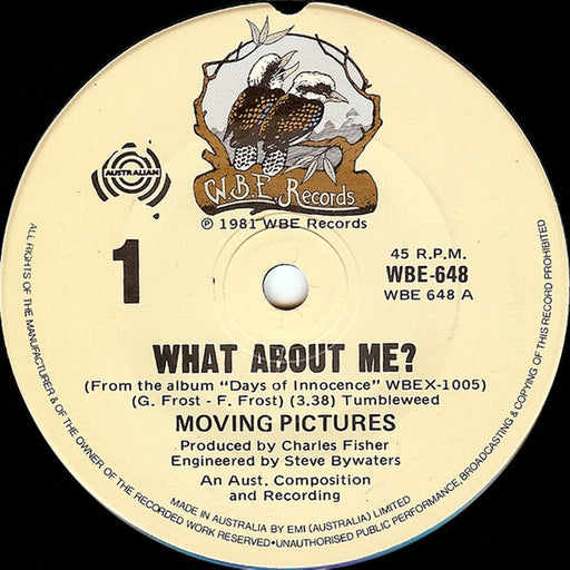 Moving Pictures – What About Me? (LP, Vinyl Record Album)