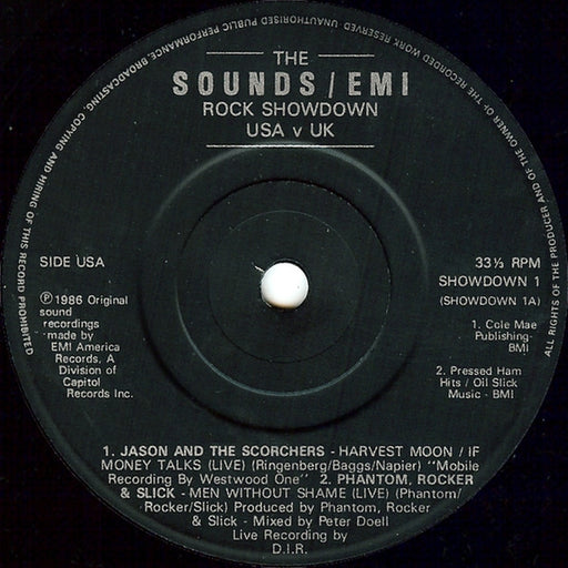 Various – The Sounds / EMI Rock Showdown USA v UK (LP, Vinyl Record Album)