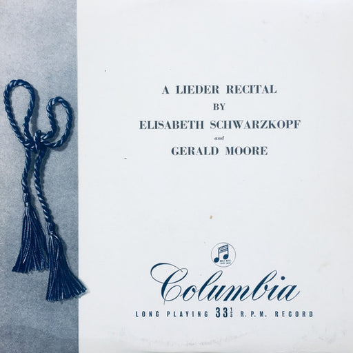 Elisabeth Schwarzkopf, Gerald Moore – A Lieder Recital (LP, Vinyl Record Album)