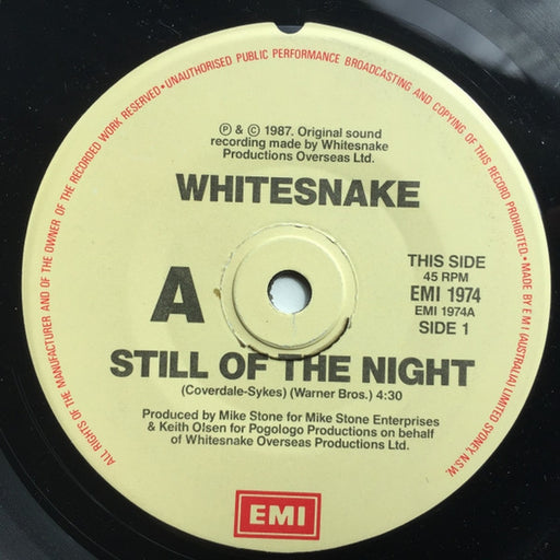 Whitesnake – Still Of The Night / Is This Love (LP, Vinyl Record Album)