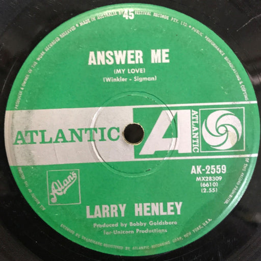 Larry Henley – Answer Me (My Love) (LP, Vinyl Record Album)