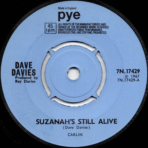 Dave Davies – Suzanah's Still Alive (LP, Vinyl Record Album)