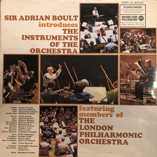 Sir Adrian Boult, The London Philharmonic Orchestra – Sir Adrian Boult Introduces The Instruments Of The Orchestra (LP, Vinyl Record Album)